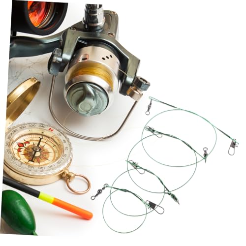 Set de líderes de pesca con alambre de acero antienredos miniatura 7