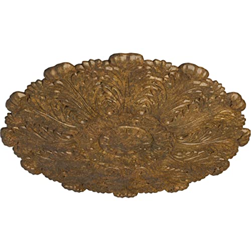 Image of Ekena Millwork CM31DURZS 31 inchOD X 1 1 /2 inchP Durham Ceiling Medallion Fits Canopies Up To 4 1 /4 inch, Rubbed Bronze
