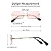 Dollger Rimless Rectangle Sunglasses for Women Fashion Frameless Square Glasses for Men Ultralight UV400 Eyewear Unisex Pink