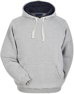 سويت شيرت قطن بغطاء للرأس للرجال - رمادي