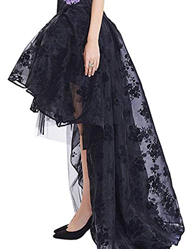 Women's Renaissance Skirt Black Lace Victoria Gothic Long Maxi Skirt Party2