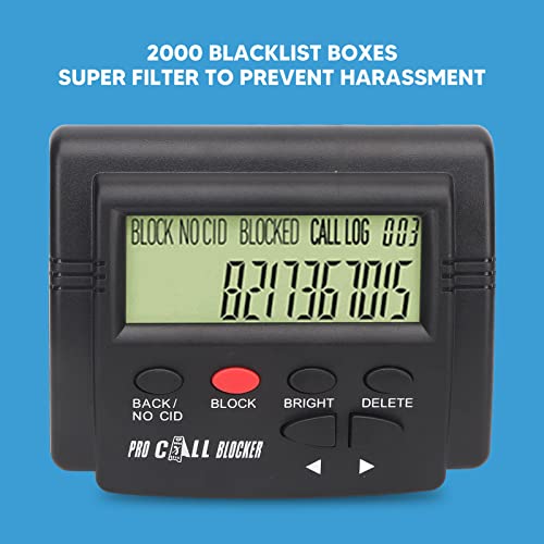 Pocreation POCREATION5ARQCBEV1O Call Blocking Device With Lcd Display, 4000 Groups Large Capacity Prevent Harassment Caller Id Box thumb #6