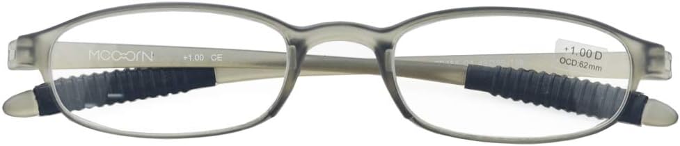 Gray Flexible Plastic 1.75 Diopters Reading Glasses,Lightweight Readers for Men and Women - Image 2