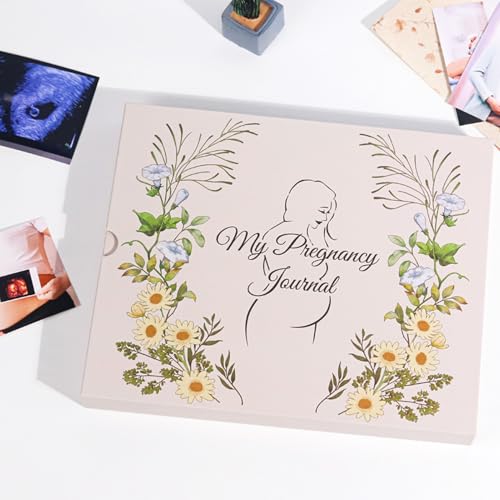 Journal de grossesse à couverture rigide et finitions soignées