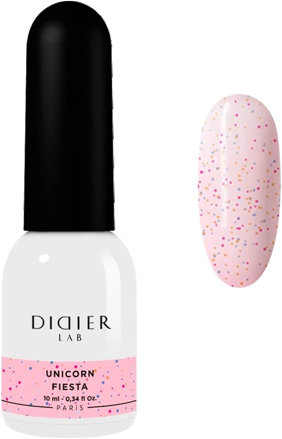 DIDIER LABPremium Gel Nail Polish Unicorns - Fiesta - Gel Nail Varnish - Nail Art - Long-Lasting High Gloss Wear - Easy to Apply - Gel Nails - Rich Pigment - UV/LED - Chip Resistant