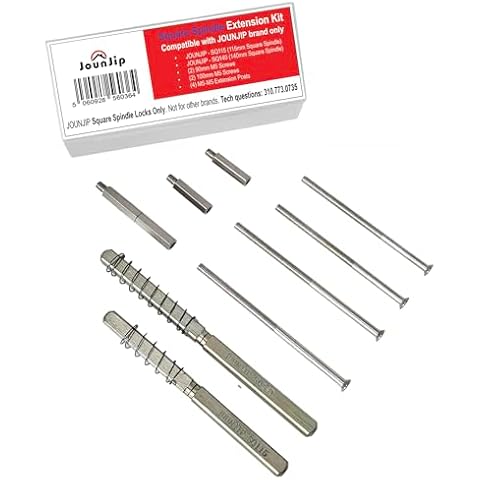 JOUNJIP [Square Spindle] Thick Door Extension Kit - ONLY Compatible with JOUNJIP Square Spindle Mechanical Locks with Lever Handles Cover