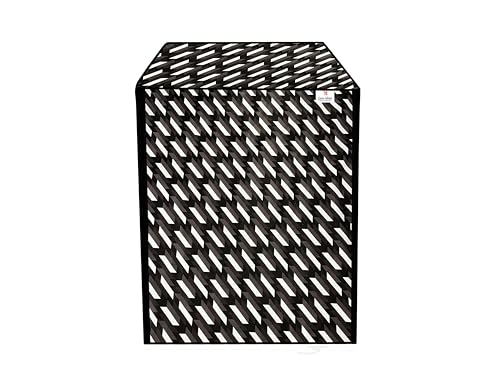 Image of Front Load Fully Automatic Washing Machine Cover for 6.5kg to 8kg | Waterproof & Dustproof Polyester Cover with Zip Closure | Suitable with Samsung, IFB, LG, Bosch & More (61 x 61 x 87 cm)