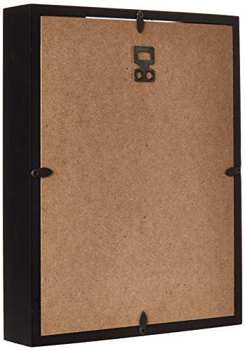 Shadow Box Display Case – Top Loading Black Wood Frame - Showcase Bottle Caps, Shells, Ticket Stubs, Airline Tickets, and More