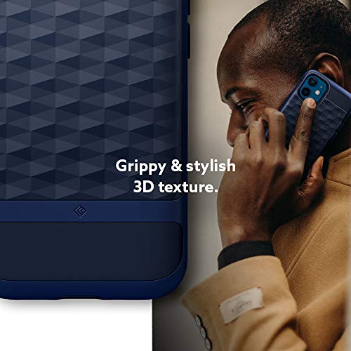 Image of CASEOLOGY Spigen Parallax for iPhone 12 mini Case, iPhone 12 mini Back Cover - Midnight Blue
