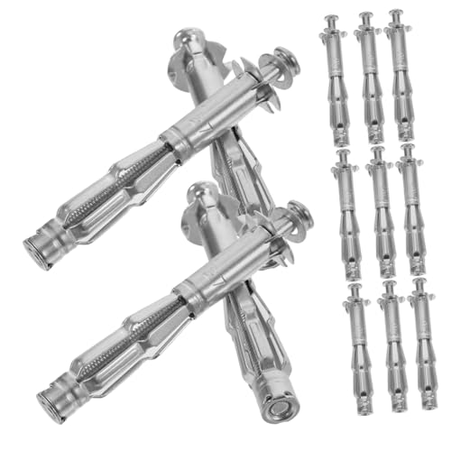 KICHOUSE Wall Anchors Expansion Nuts 22 Pieces Set Drywall Screws and Jack Fixing Nuts Kit