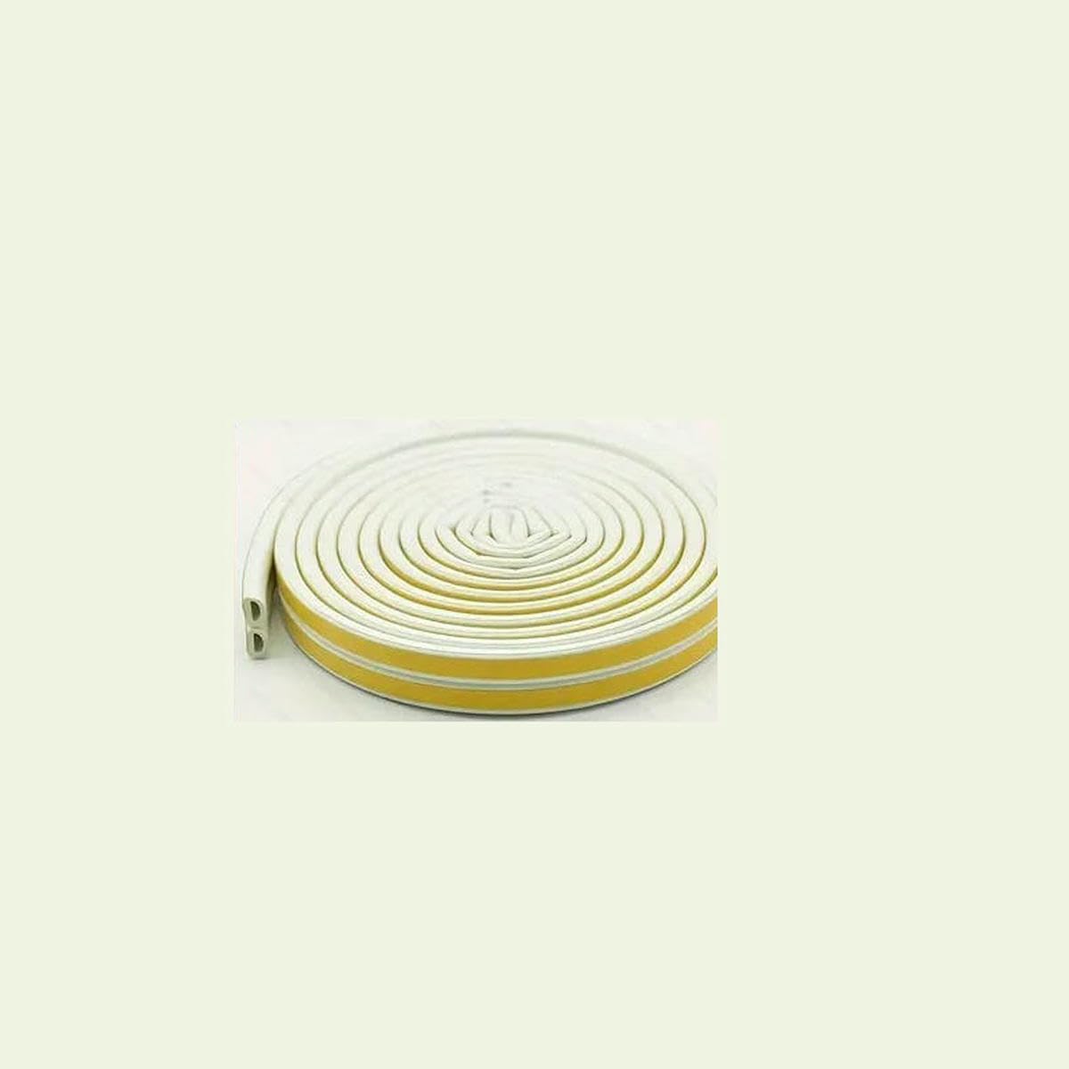 Yfshc White D Shape 5M 1 Piece Security Door Access Door Window Sealing Strip Weatherproof Anti-Collision Strip Sound Insulationself-Adhesive