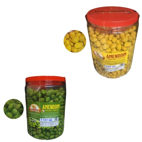 Amendoim Japonês - Dois Sabores Favoritos em Potes de 1 Quilo! Natural- Cebola e salsa- Festa Junina