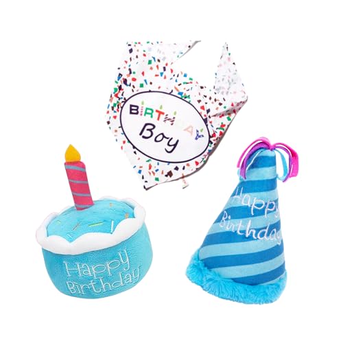 Set de Juguetes para Perros Cumpleaños Birthday Boy 3 piezas