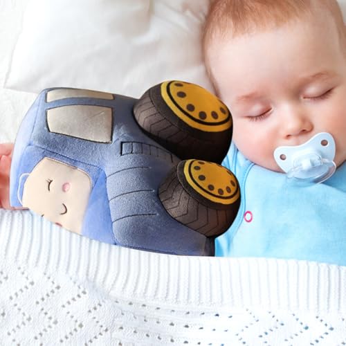 Jouet tracteur mignon doudou peluche oreiller de canapé enfant - 2