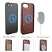 Bocasal for iPhone 17e/16e Wallet Case Compatible with MagSafe Wireless Charging, RFID Blocking Magnetic Leather Case with Card Slots Holder Kickstand Detachable Wrist Strap 6.1 Inch (Brown)