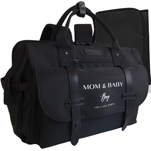 MWbabyprotect, Sac à Dos à Langer Pour Bébé fille ou garçon, Sac de Maternité MOM&BABY BAG, Sac à main bébé et Maman, Matelas à Langer imperméable isotherme...