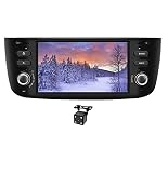 XISEDO Android 8.1.0 Autoradio 6.2" Quad Core In-dash Car Radio Navigatore GPS per Fiat Linea/Fiat Grande Punto (con Fotocamera Posteriore)