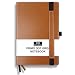 RICCO BELLO Primo Dot Grid Notebook 5.7 x 8.4 inches (Brown)