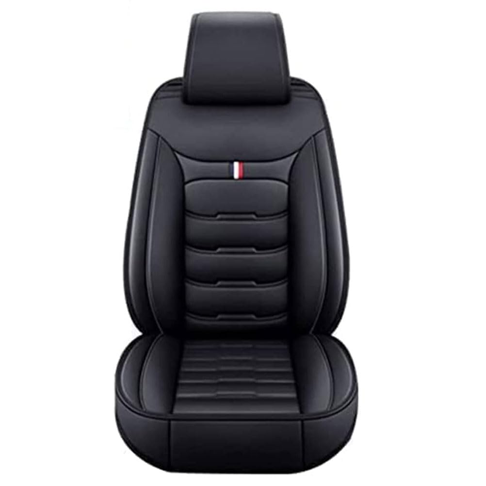 NGANOH Auto Leder Sitzbezüge für Golf VII 7|Golf 7 GTE/Golf GTD 2011-2020, Autositzbezüge Vorne Und Hinten Wasserdichtes Schonbezüge Sitzauflagen Innenraum Zubehör,A/Black