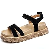 Material: Damensandalen bestehen aus hochwertigem weichem Material PU. Bequeme Freizeitsandalen sind mit weichen Gummiclips ausgestattet, um die Beschwerden der Füße zu lösen und einen Dehnungseffekt zu erzeugen. Die Verarbeitung ist exquisit, stilvoll und komfortabel.
