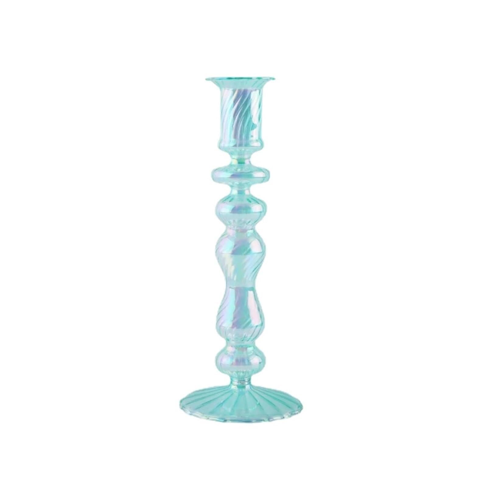 Candle Holders Retro Candlesticks Taper Candle Holders Tall Decoration Party Glass Vase Home Decor Wedding(Color D,STYLE1)