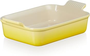 Le Creuset Travessa Retangular Heritage 26 cm Cerâmica Amarelo Soleil