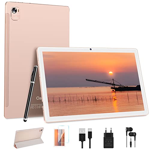 Oangcc Tablette Tactile 10 Pouces 5G+2.4G WiFi, 2.0GHz 8 Cœurs, Android 11 OS Tablette avec 4 Go RAM + 64 Go ROM (TF 4-512 Go) | 8000mAh丨Bluetooth 5.0 | 5+8MP | 2 Ans de Garantie Tablettes - Or Rose