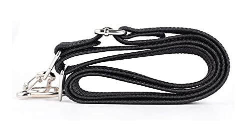 Mjmp Flat Bungee Cord, 48 Inch Adjustable Black Heavy Duty Bungee Cord With Hooks #TOP4