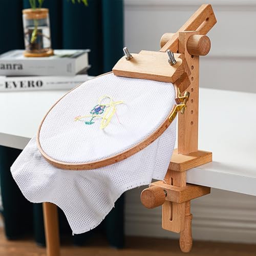 Support de table pour broderie CRAFTHROU en bois noble et réglable - 4