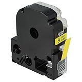 vhbw Label Tape Compatible with Epson LabelWorks LW-1000P, LW-600P, LW-500, LW-400, LW-300 Label Printer 8m x 9 mm, Black on Yellow - Image 9