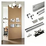 Kit Binario For Porta Scorrevole Con Specchio Fantasma Con Chiusura