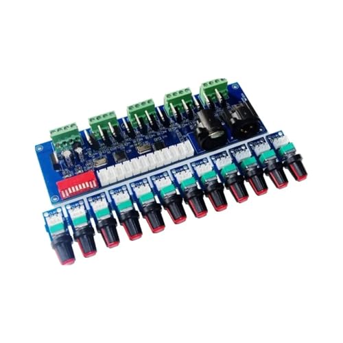 DC 12V 24V DMX512 �f�R�[�_�[ 12�`�����l�� �m�u �����X�C�b�` LED 4�O���[�v 12CH*2A 24A XRL 3P RJ45 �R���g���[���[ LED�p