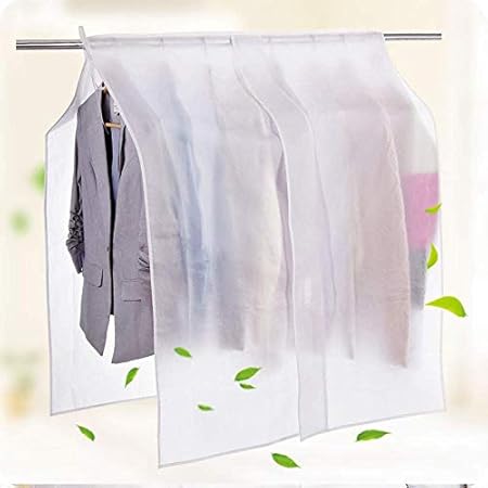 Amazon 洋服カバー ハンガーラックカバー 衣類カバー スーツカバー 防水 防塵 防カビ おしゃれ パイプハンガー カバー ハンガーカバー 大きいサイズ 半透明 洋服収納 ダストカバー ストレージスタイル 取付簡単 1個 真っ白 衣類カバー オンライン通販