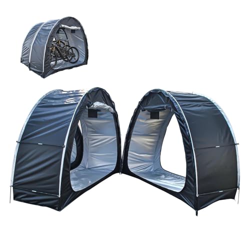 Carpa para bicicletas para evitar la oxidación cobertizo exterior de almacenamiento con puertas