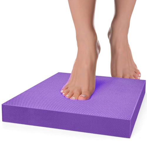 Balance Pad- Foam Balance Pad for Workout, Non-Slip & Water-Resistant Stability Trainer Mat, Soft TPE Exercise Foam Mat for Rehabilitation Stability,Physical Therapy,Fitness,Yoga (15.7" * 13" * 2")