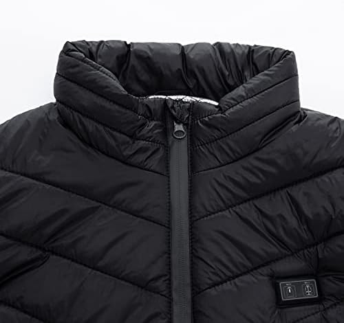 Electric Gilet Heated Vest with Power Bank Heated Bodywarmer A New Day Jacket Warm Color Jacket Zipper Coat Vest Washable with Pockets Block Outdoor Men's Heated Men's Coats Jackets Men Jacket Rain