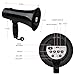 UZOCHI 20 Watt Rechargeable Megaphone Bullhorn Speaker, Siren and 240s Recording, Portable Mega Phone with Power Display and Strap (Black)