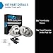 TRQ Front Ceramic Brake Pad and Rotor Set Compatible with 2010-2011 BMW 328i 2012-2013 328i 3.0L 2010-2012 328i xDrive 2013 328i xDrive 3.0L 2013-2015 X1 xDrive28i 2013-2015 X1 sDrive28i
