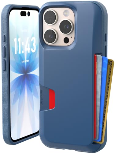 Étui pour Carte cachée iPhone 16 Pro Coque de Voyage Blues