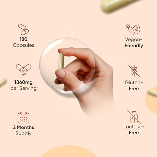 Apple Cider Vinegar Capsules 1860mg - 2 Months Supply - 180 Capsules - 4 Probiotic Strains (2 Billion CFUs) - with Cayenne Pepper, Turmeric & Ginger - Non-GMO & Vegan ACV Supplement - Made in The UK - Image 3