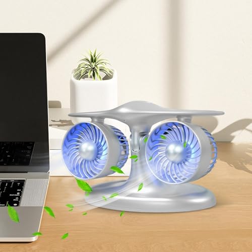 Ventilateur rechargeable 3000 mAh USB-C pour salon et maison