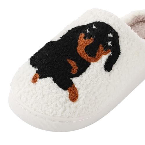 Manooby Animal Slippers for Women Winter Fluffy Plush Women Slippers Cute Cartoon House Slippers Cuddly Warm Shoes Indoor and Outdoor3