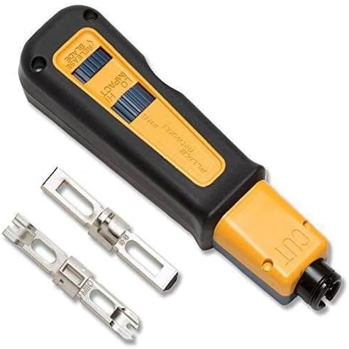 Fluke Networks 10061501 D914S Impact Punch Down Tool with EverSharp 66/110 Plus Screwdriver Blade