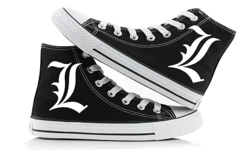 Csqw Death Note High Gang Zapatillas de Lona para Zapatillas de Deporte Unisex para niños y...