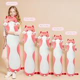 Mewaii Kuscheltier Katze 90CM Stofftiere Katzen Plüsch Kissen Lange Katze Plüschtier Ausgestopftes Tier Spielzeug Kuschelkissen Geschenk Plüschkissen