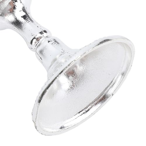 Cálice de Decoração de Ornamento Em Relevo de Rosa de Metal de Vidro de Vinho para Viagens, Brilho (