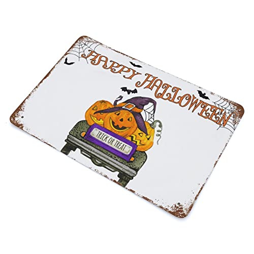 Panneau en métal Happy Halloween haute qualité pour décoration durable - 4