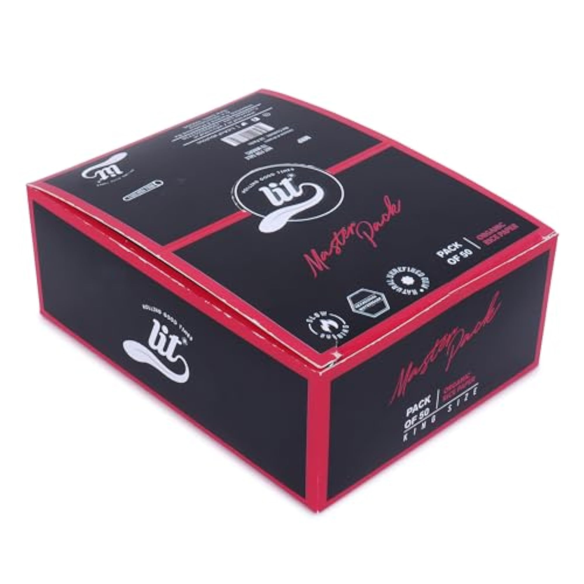 Master Pack Organic White Rolling Papers, Set of 5