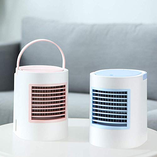 Ventilateur de climatisation portatif USB MU avec veilleuse et design elliptique
