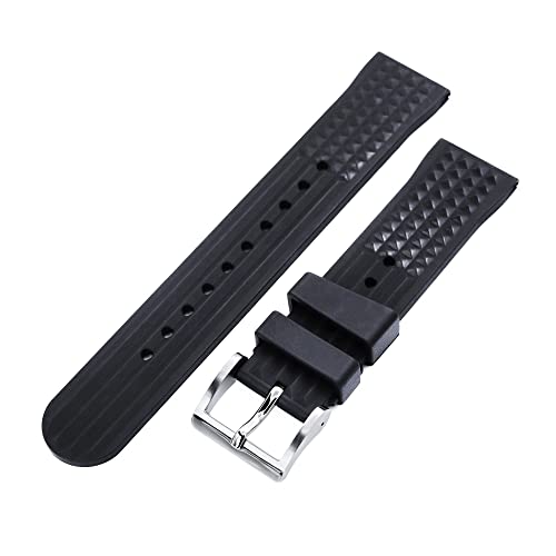 Bracelet de montre caoutchouc 19mm sport mer et ville